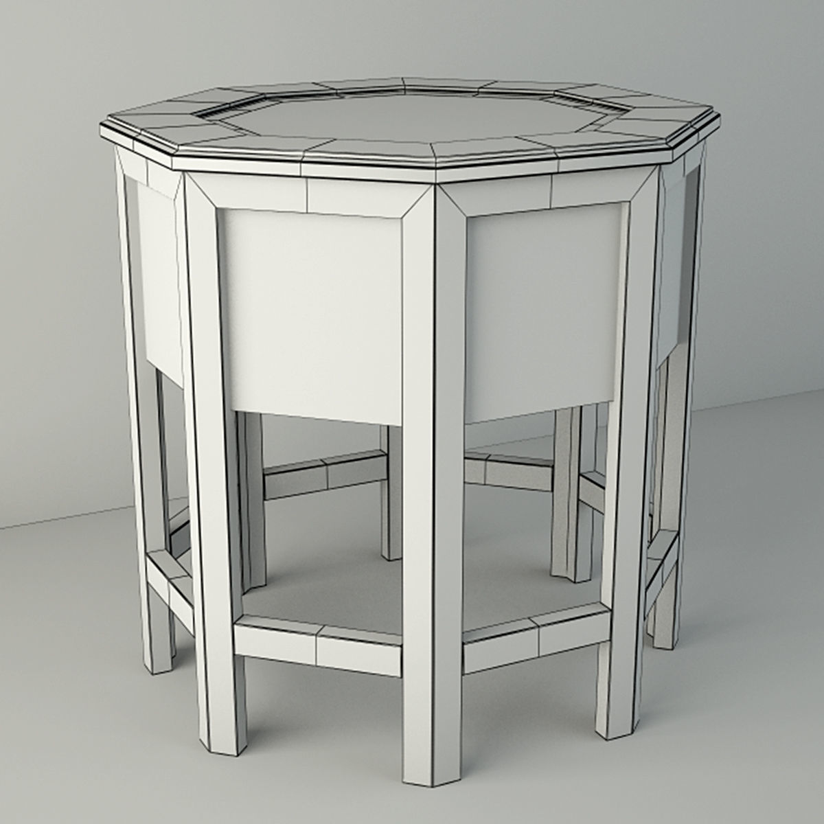 Ethnic Tables by ZARA HOME 3D model_2
