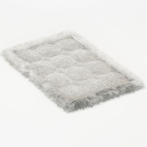 Small soft carpet of fur alpaca 3D model