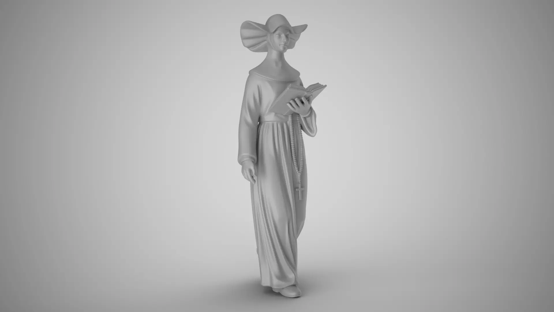 Tall Nun 3D print model