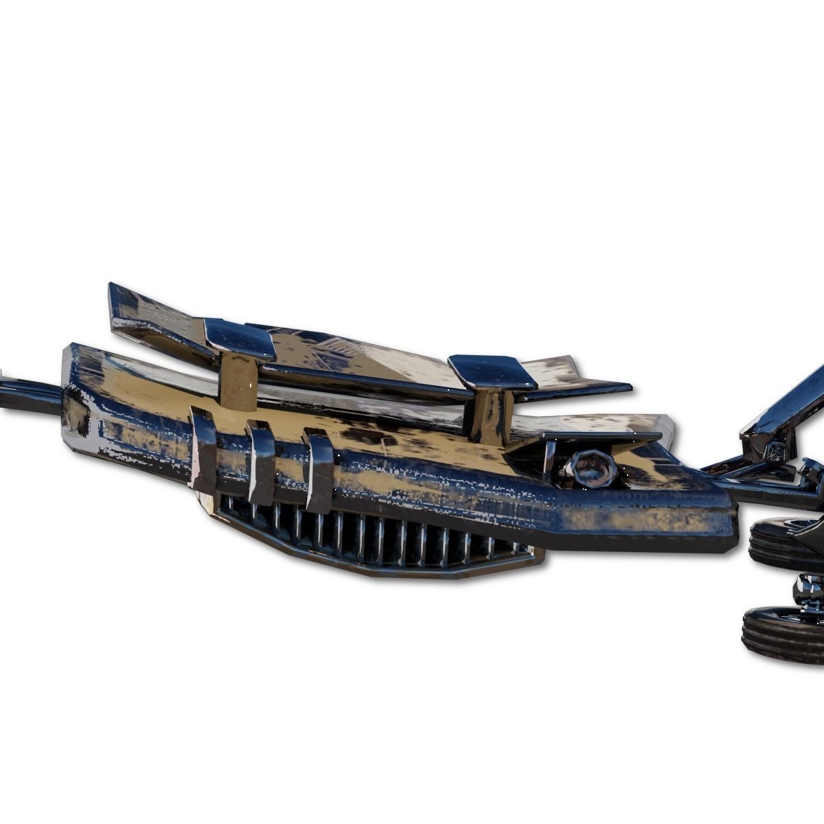 Heavy Spy Plane Low-poly 3D model_12