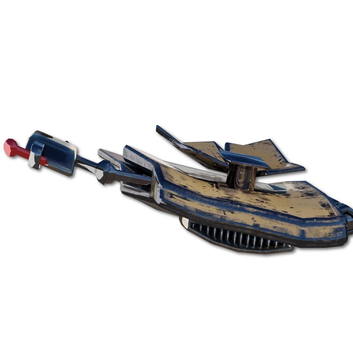 Heavy Spy Plane Low-poly 3D model_13