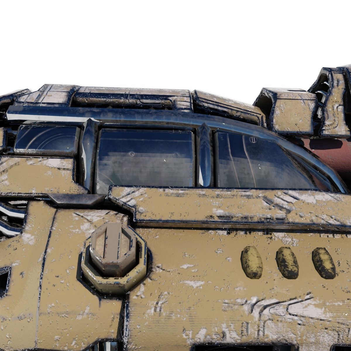 Heavy Spy Plane Low-poly 3D model_29