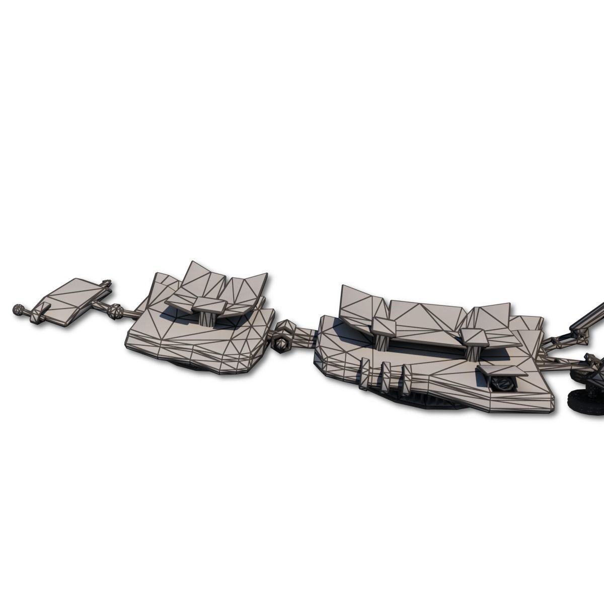 Heavy Spy Plane Low-poly 3D model_41