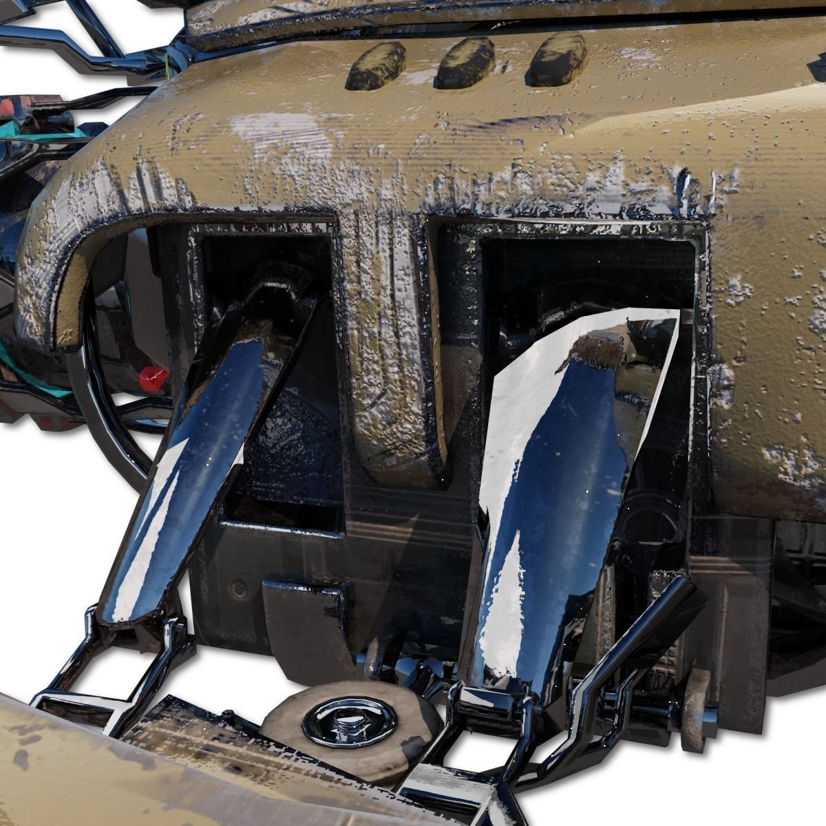 Heavy Spy Plane Low-poly 3D model_24