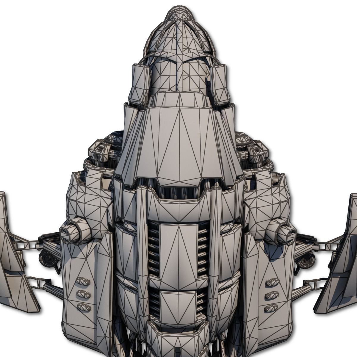 Heavy Spy Plane Low-poly 3D model_42