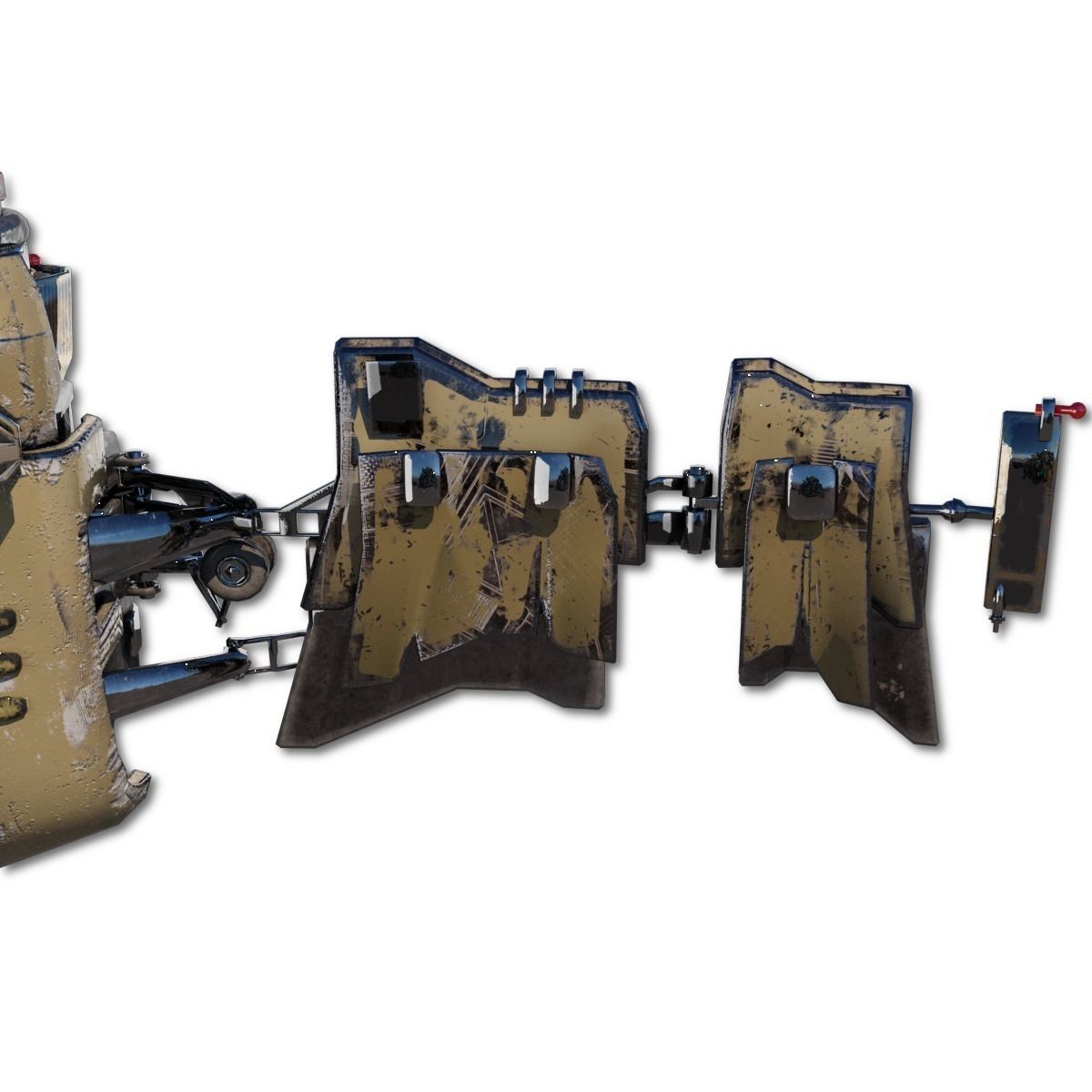 Heavy Spy Plane Low-poly 3D model_17