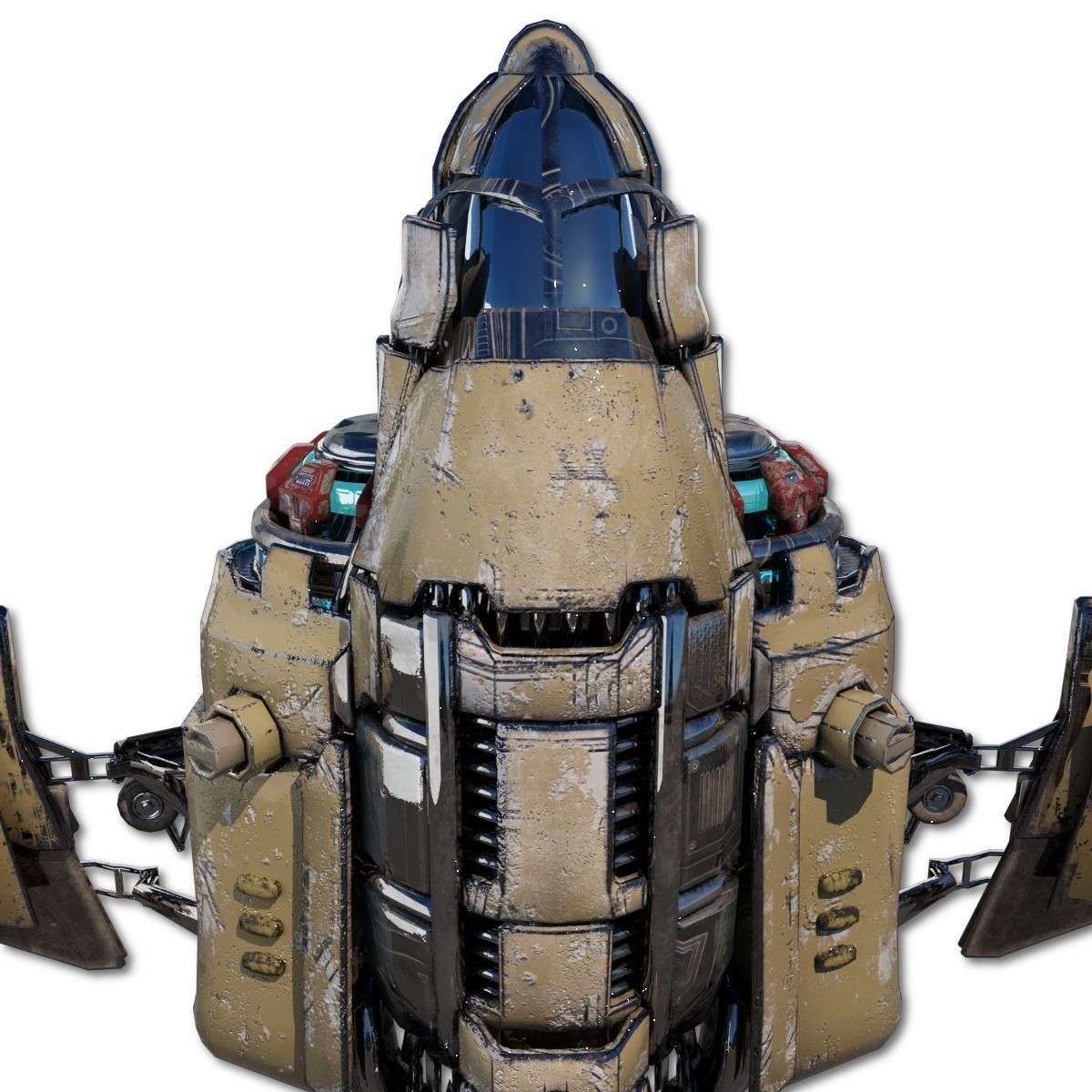 Heavy Spy Plane Low-poly 3D model_15