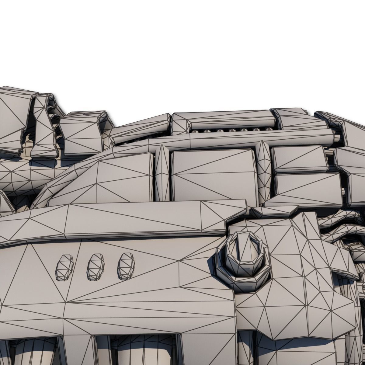 Heavy Spy Plane Low-poly 3D model_53