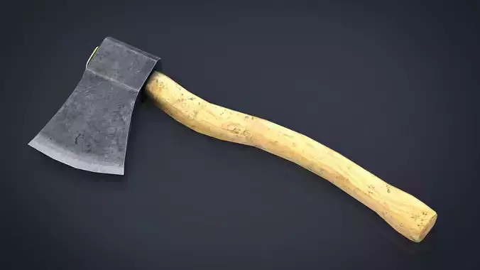 Realistic Axe Low-poly 3D model