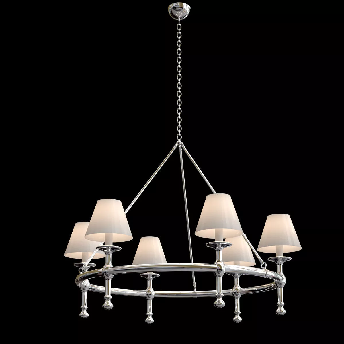 Classic Ring Chandelier 3D model