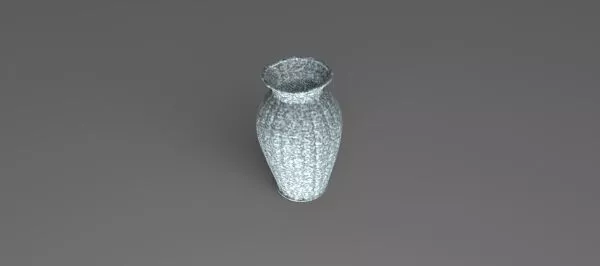 Fluted Marble Vase 3D print model