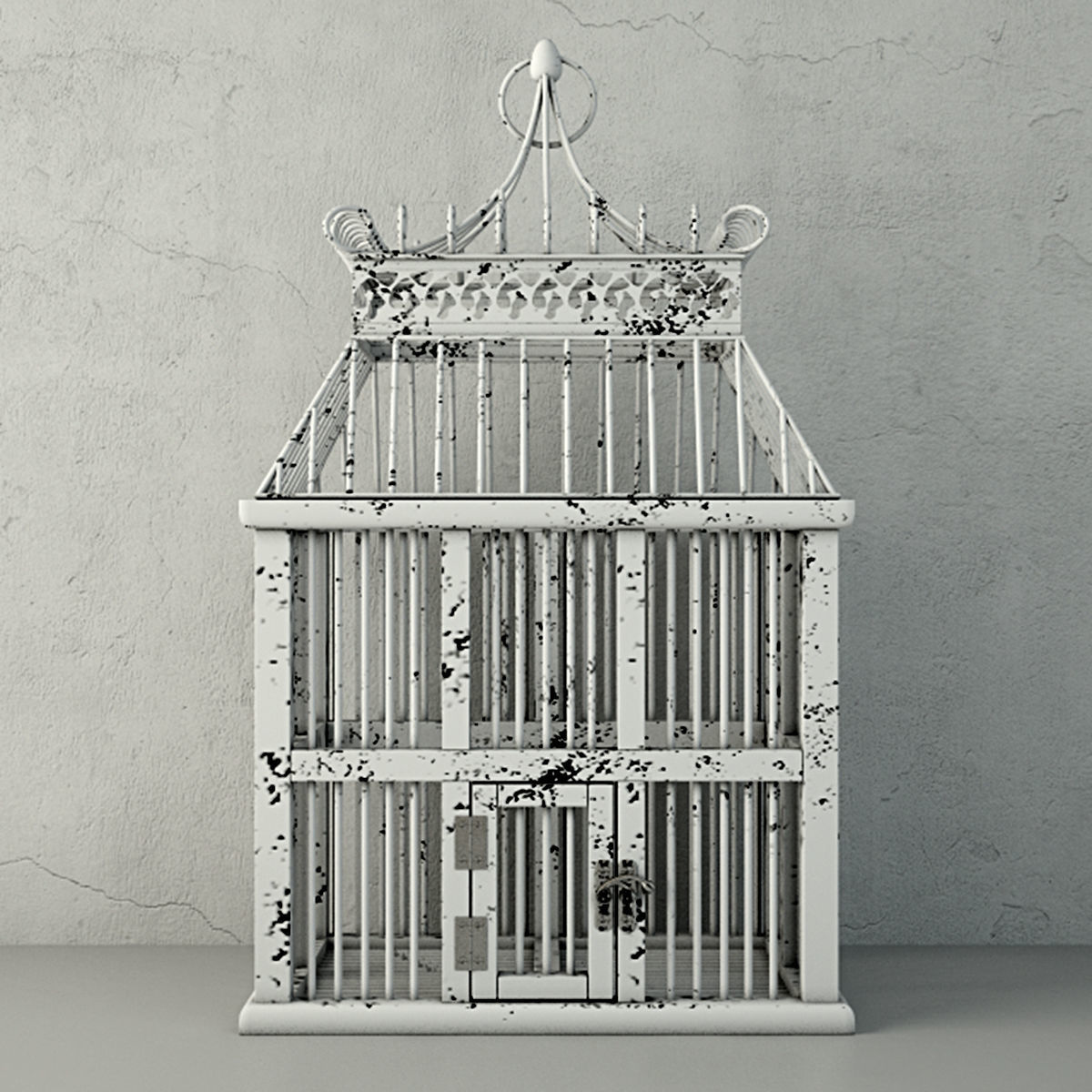Zinan Decorative Cage by ZARA HOME 3D model_2