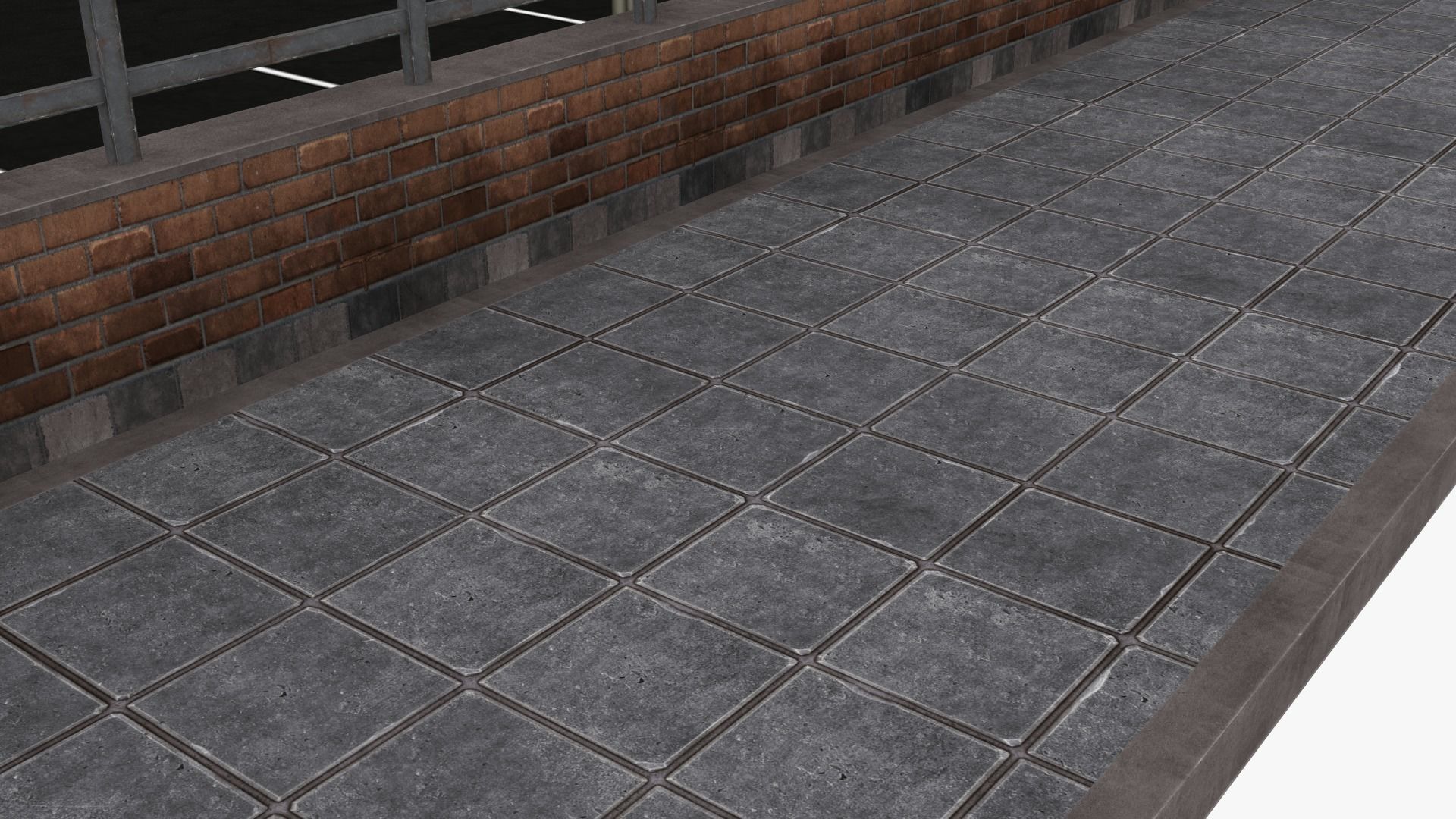 Parking Lot - Scene Low-poly 3D model_9