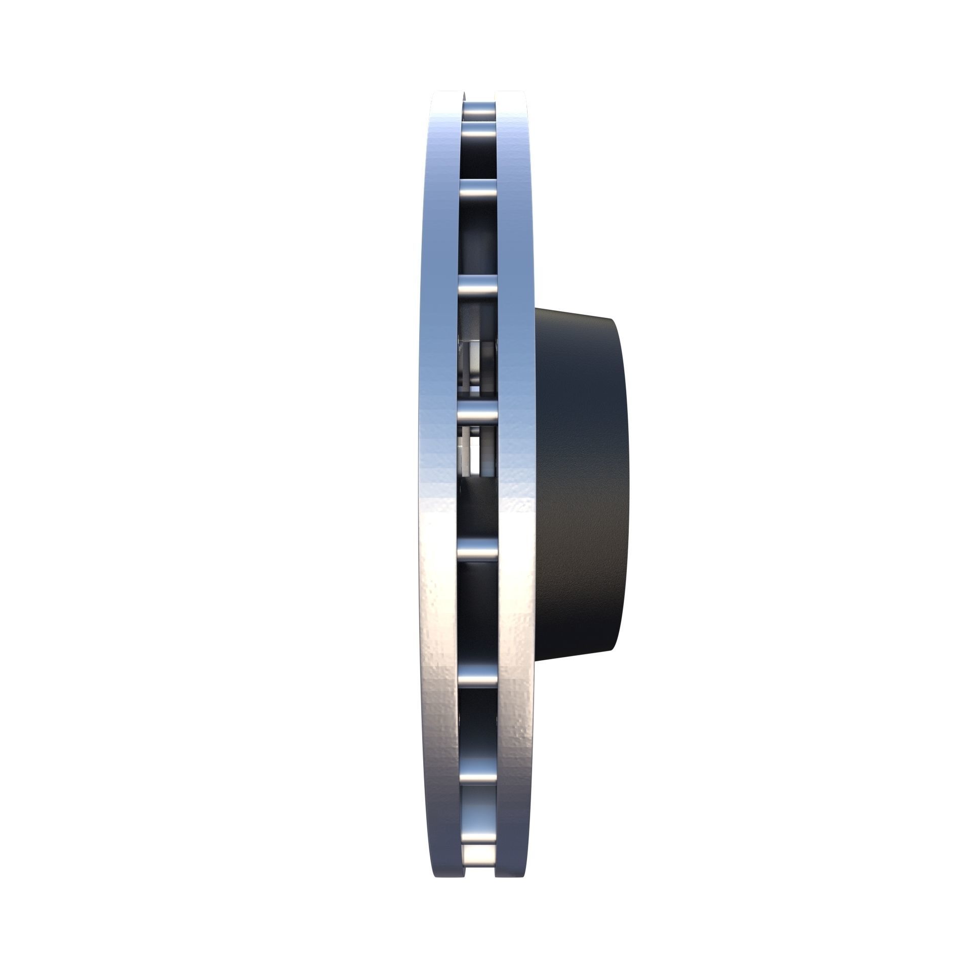 Sport Ventilated Brake Disk Low-poly 3D model_2