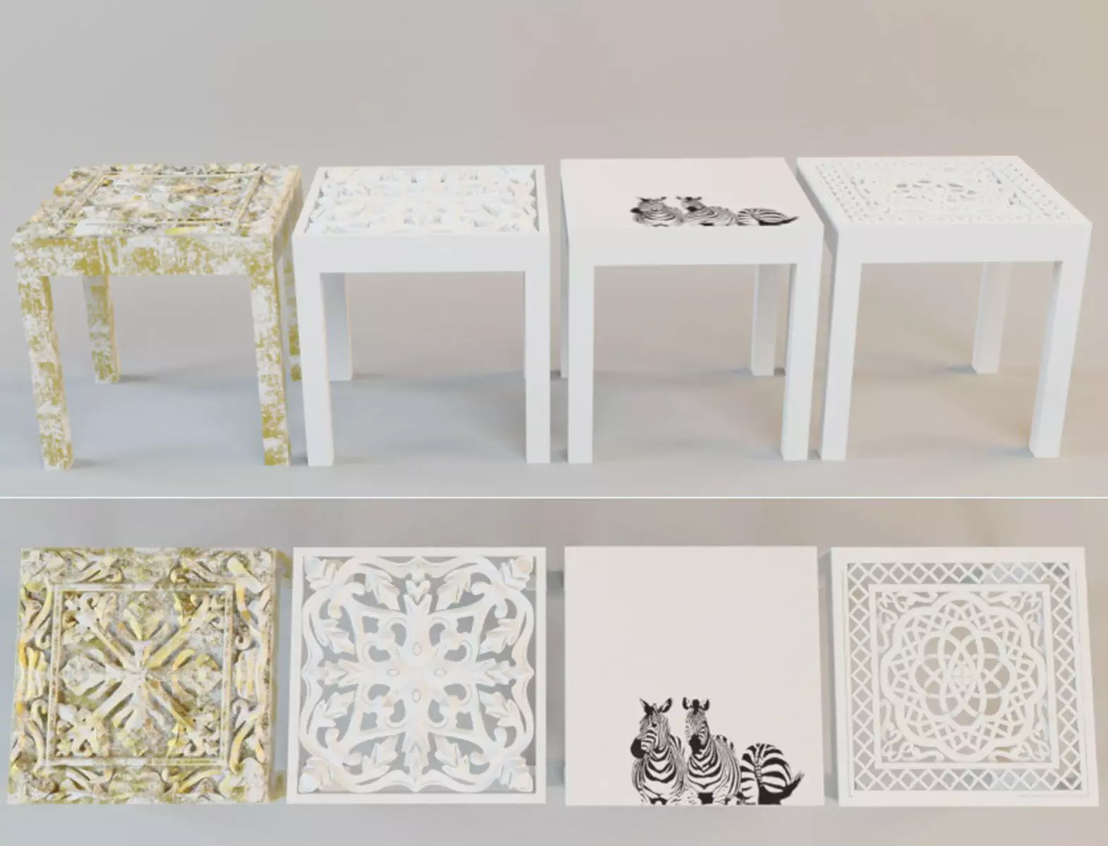 Side Tables by ZARA HOME 3D model_0