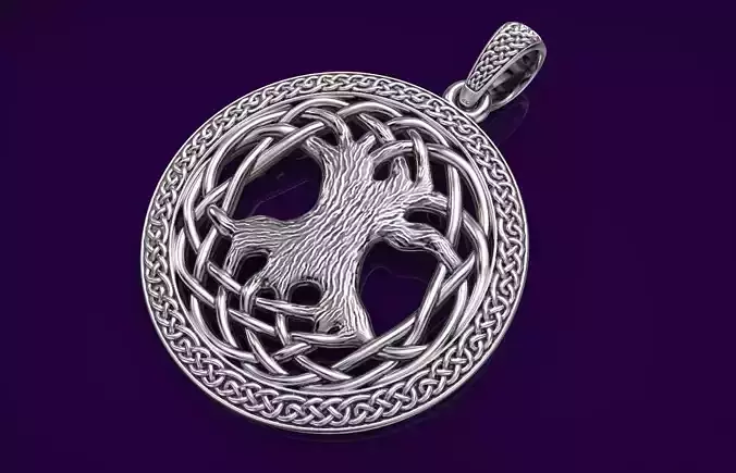 Pendant Celtic Tree of Life 3D print model