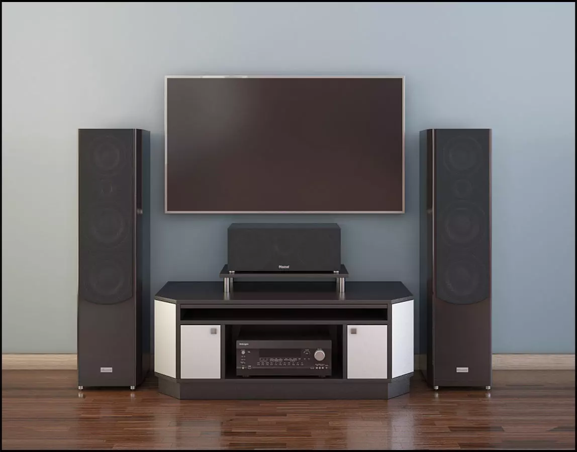 Modern TV Stand 3D model_0