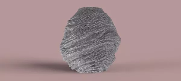 Luxury Polished Wood Vase 3D print model