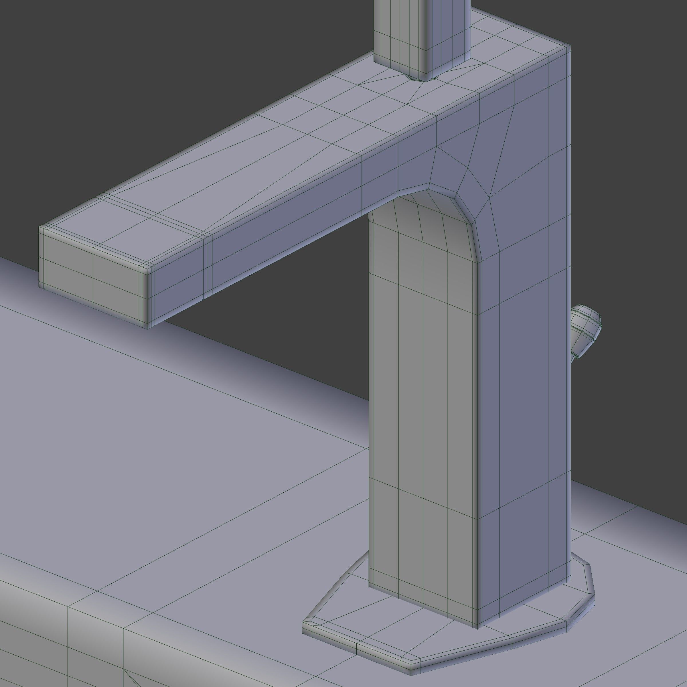 Sink and faucet 3D model_9