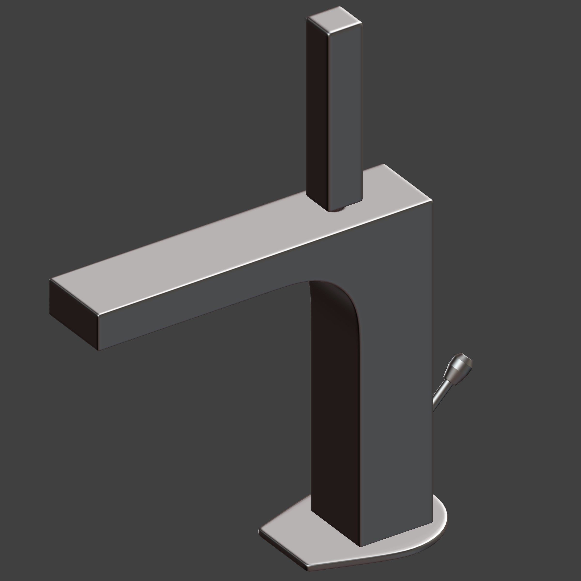 Sink and faucet 3D model_12