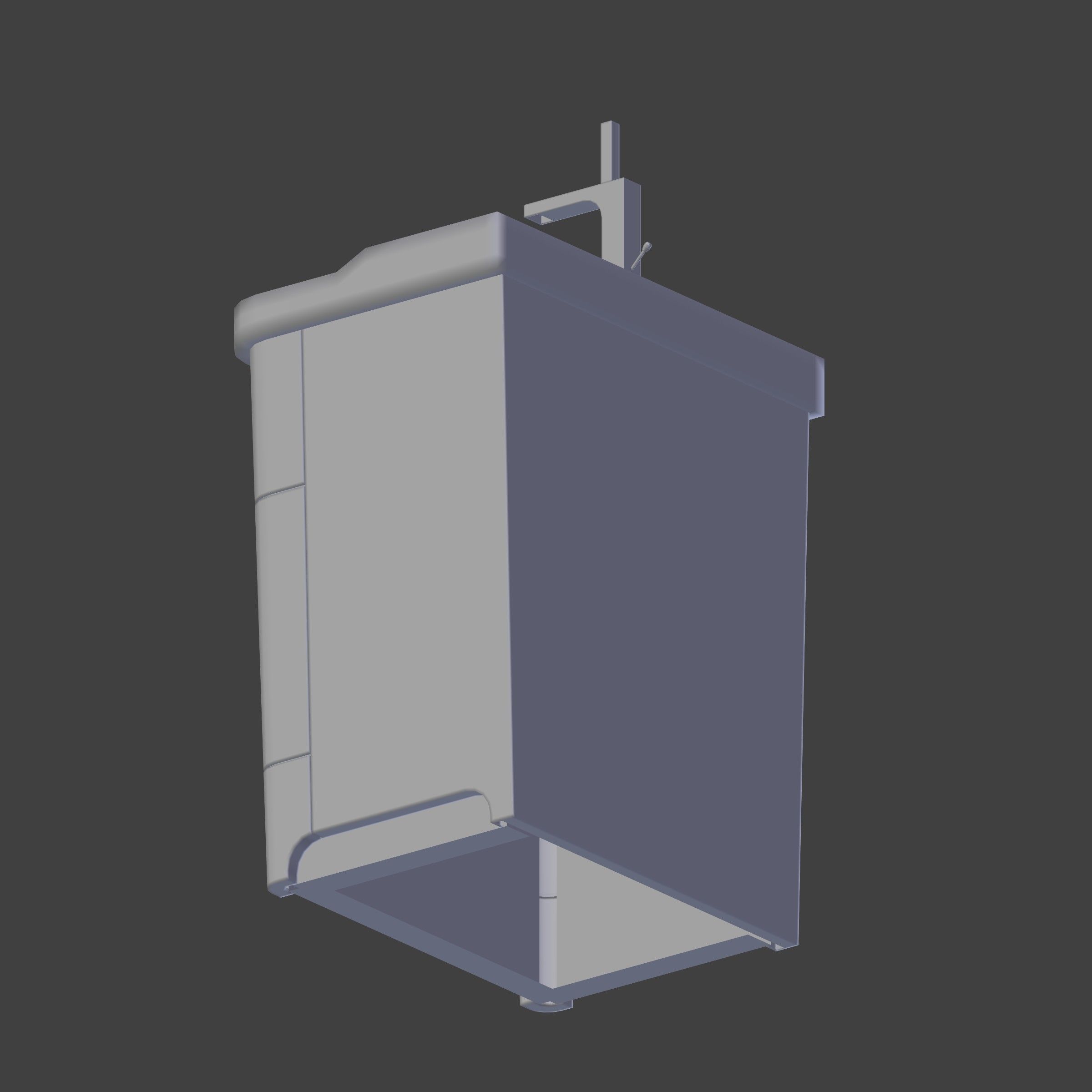 Sink and faucet 3D model_2