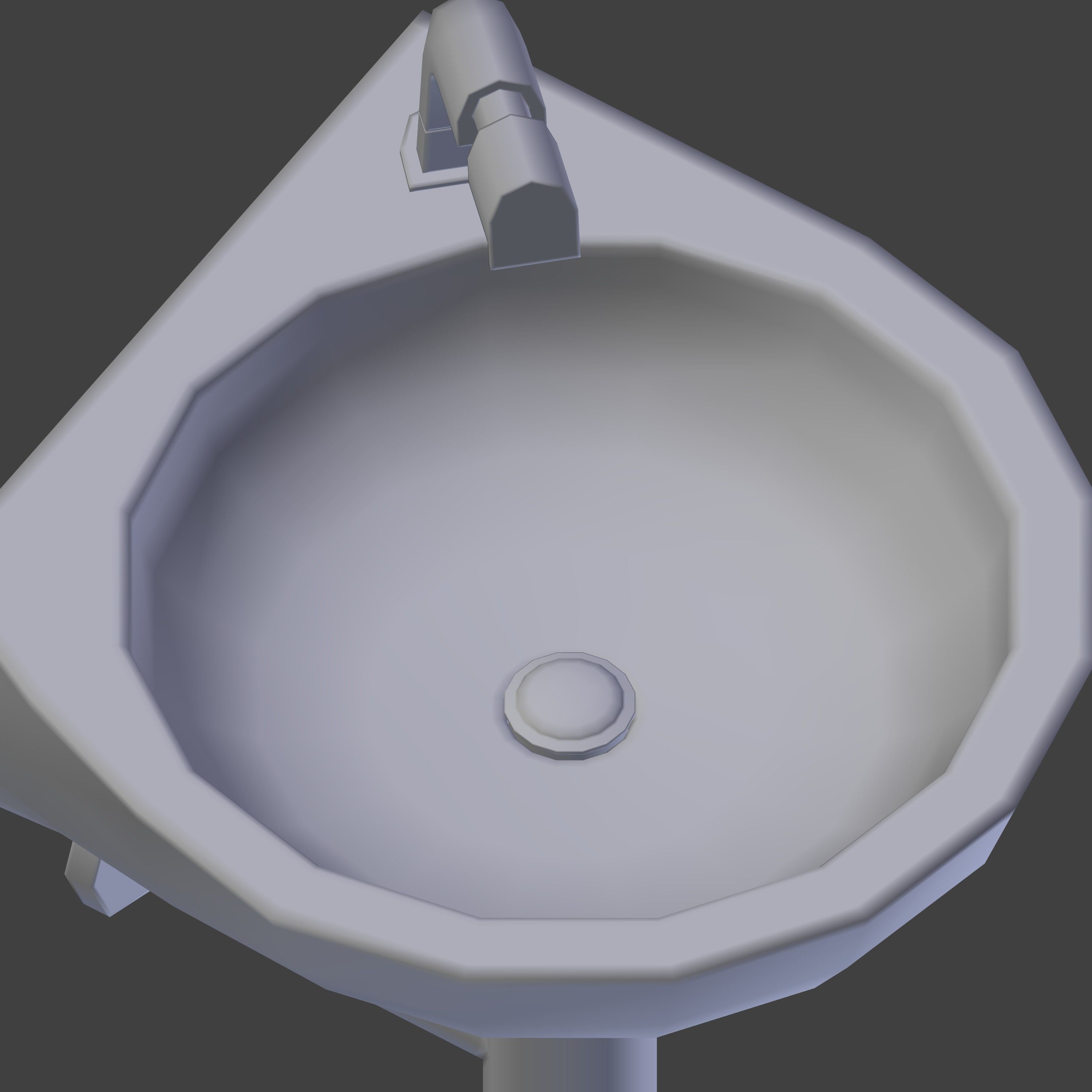 Sink and faucet Free 3D model_6