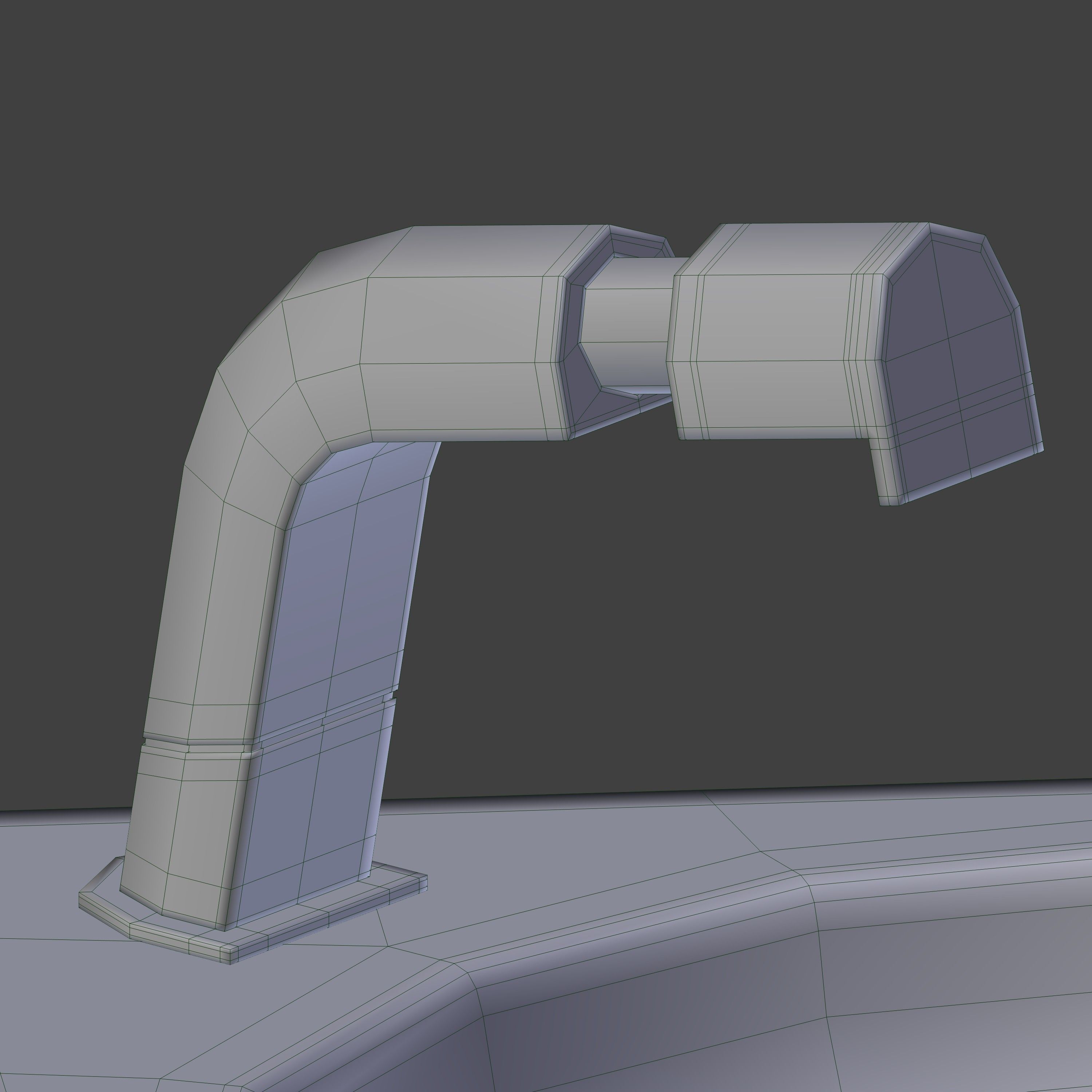 Sink and faucet Free 3D model_7