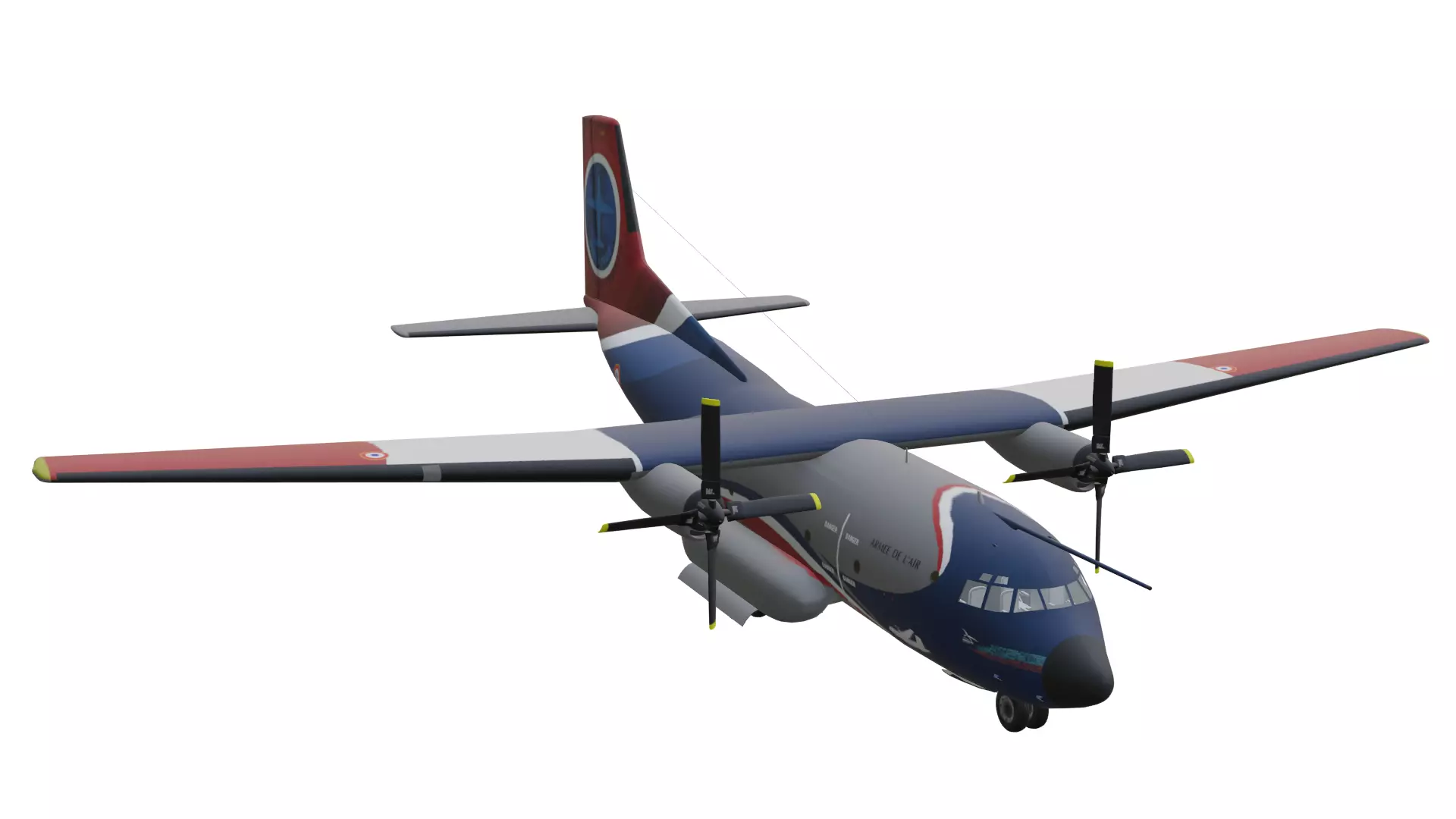 C-160 Transall Low-poly 3D model