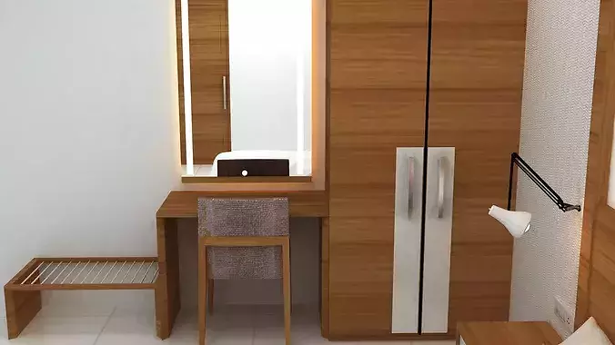 Photorealistic Hotel Room  Vray 3ds Max FBX OBJ 3D model 7
