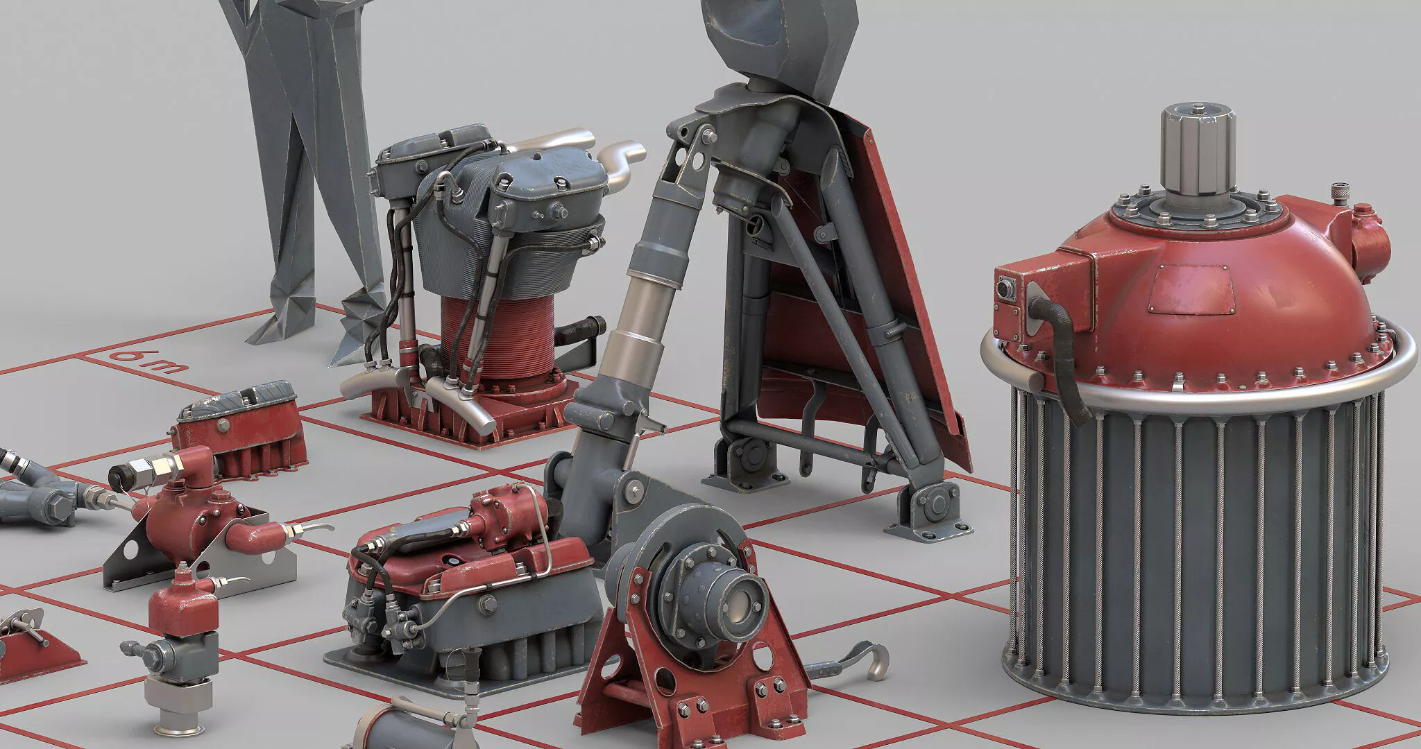 Kitbash Elements of technology 3D model