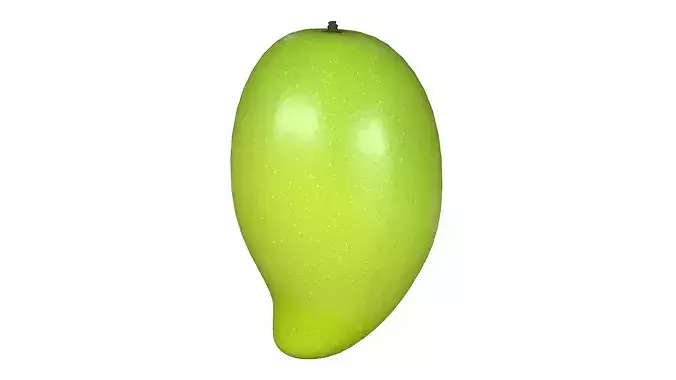 Green Mango PBR Low-poly 3D model
