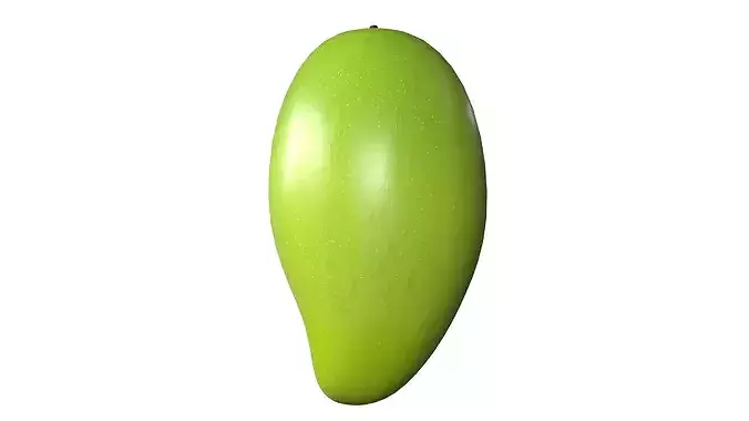 Green Mango PBR Low-poly 3D model 2