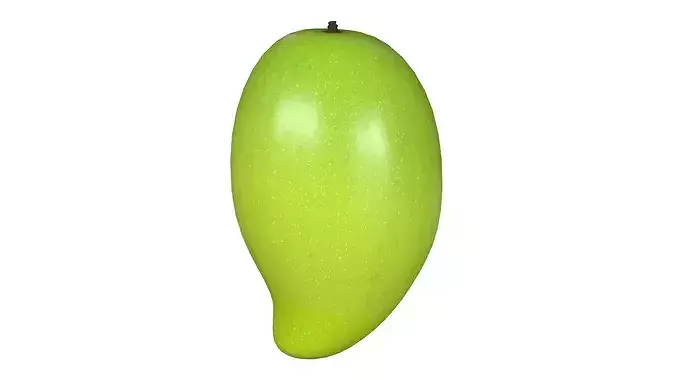 Green Mango PBR Low-poly 3D model 5