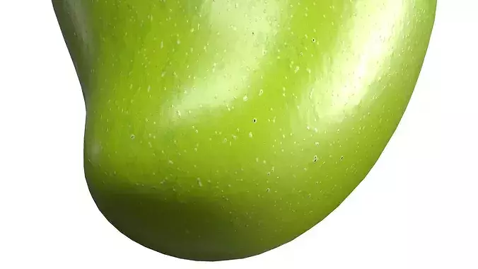 Green Mango PBR Low-poly 3D model 7