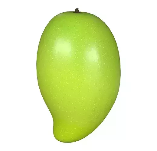 Green Mango PBR Low-poly 3D model 6
