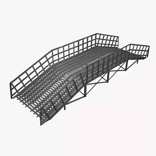 Estacade --204-- Low-poly 3D model