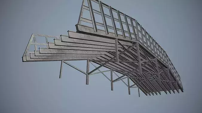 Estacade --204-- Low-poly 3D model 5