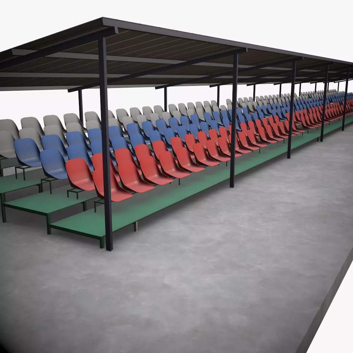 Tribune --205-- Low-poly 3D model