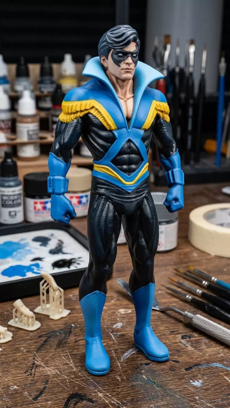 Original Nightwing from Tales of the Teen Titans 44 3D print model