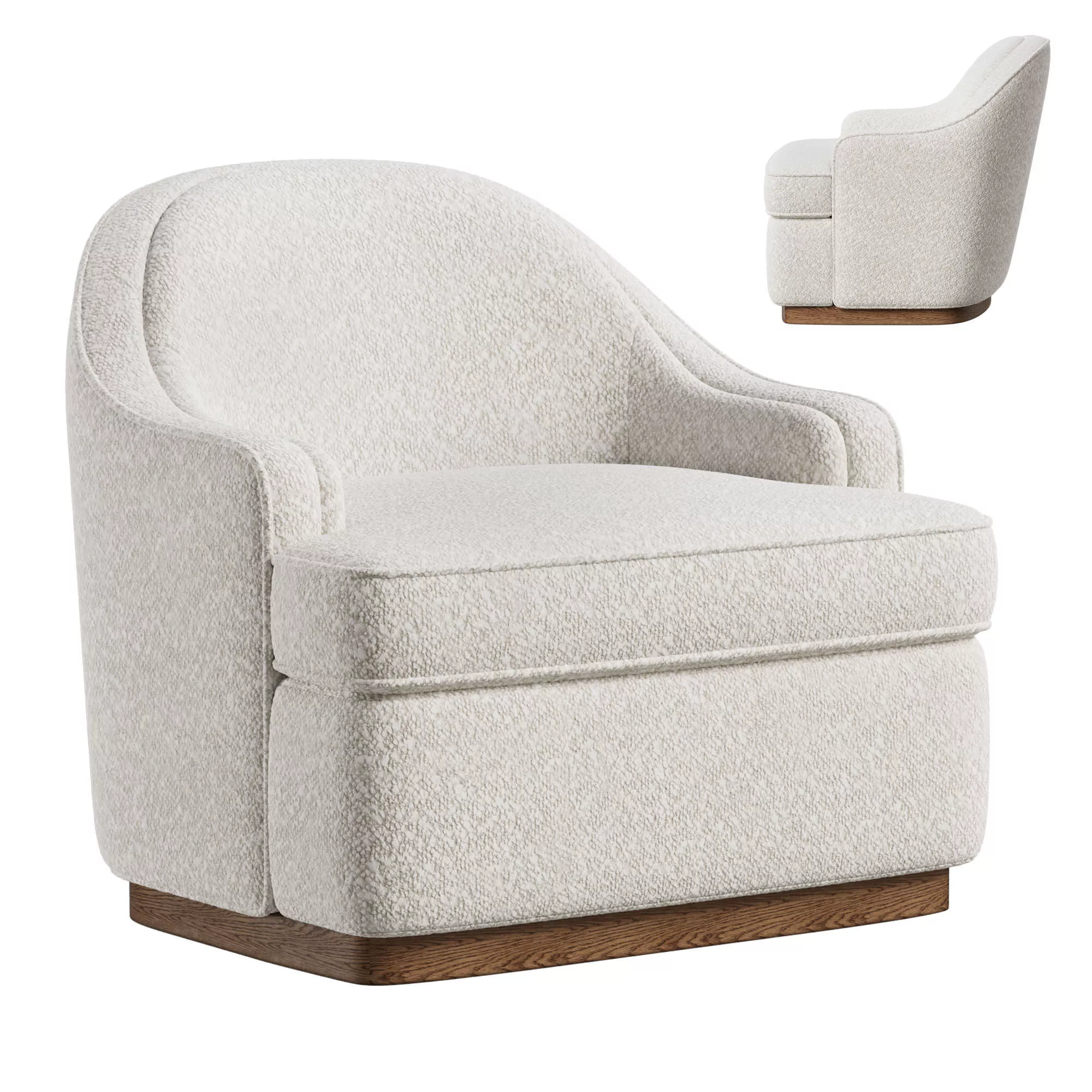 Monroe Swivel Chair 3D model