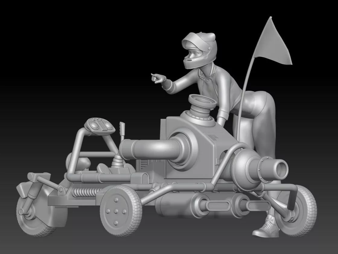 go kitty kart gas 3D print model