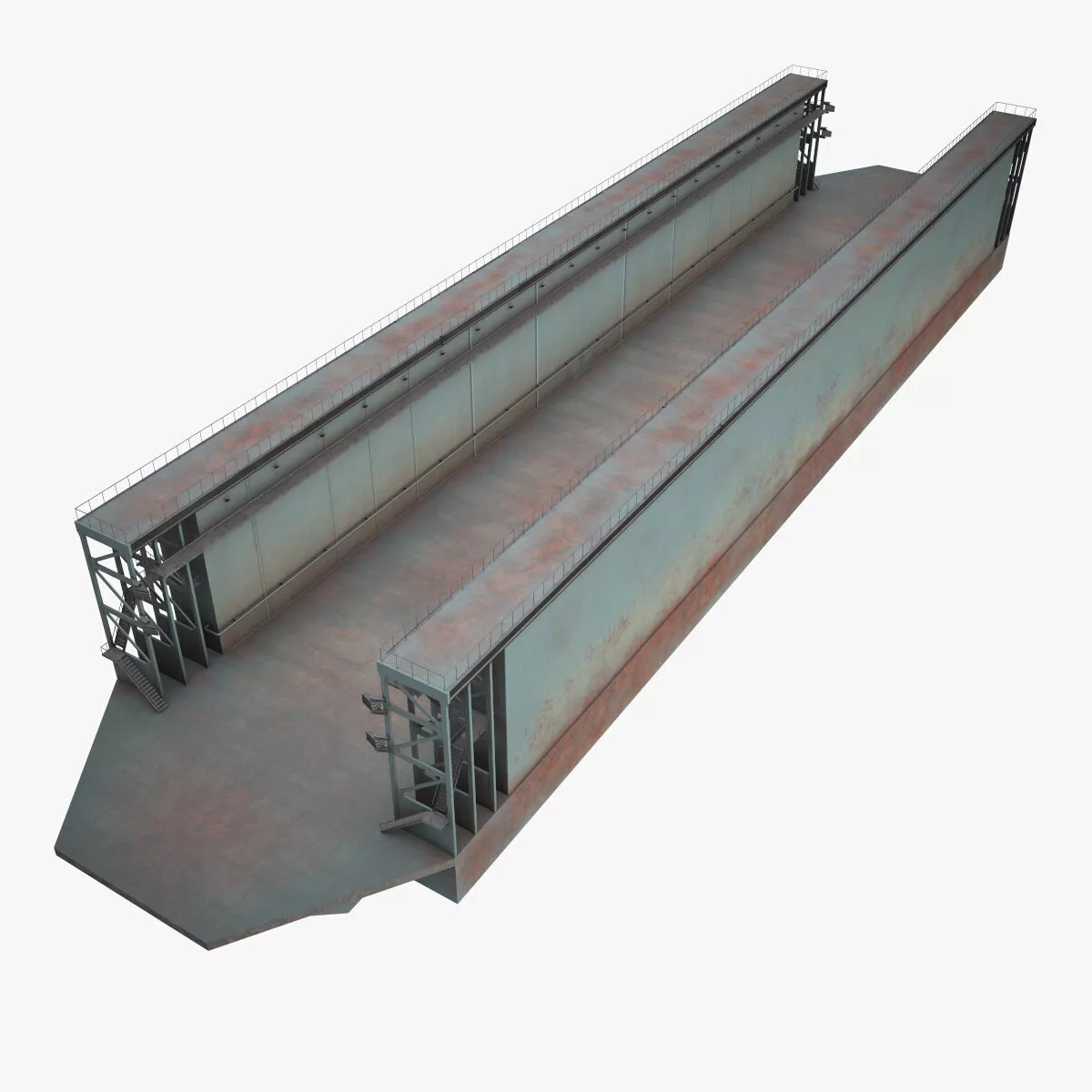 Floating Dock --207-- Low-poly 3D model
