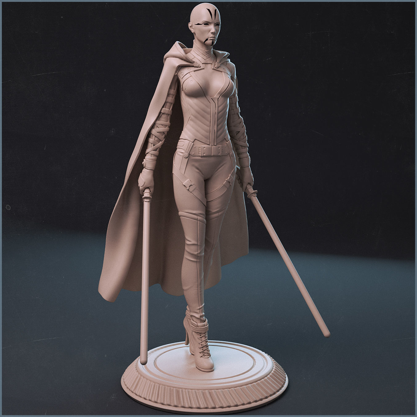 Asajj Ventress - 3d print 3D print model_0