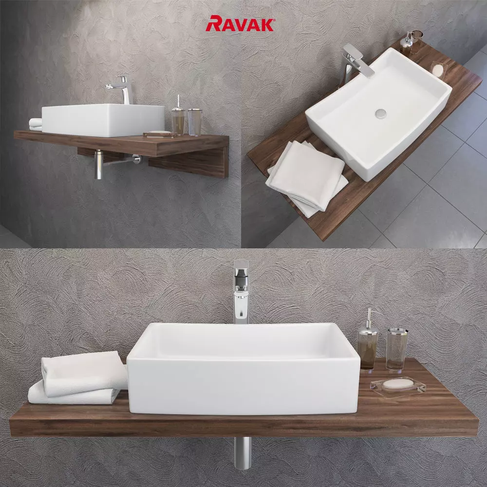 sink Ravak Formy 3D model_0
