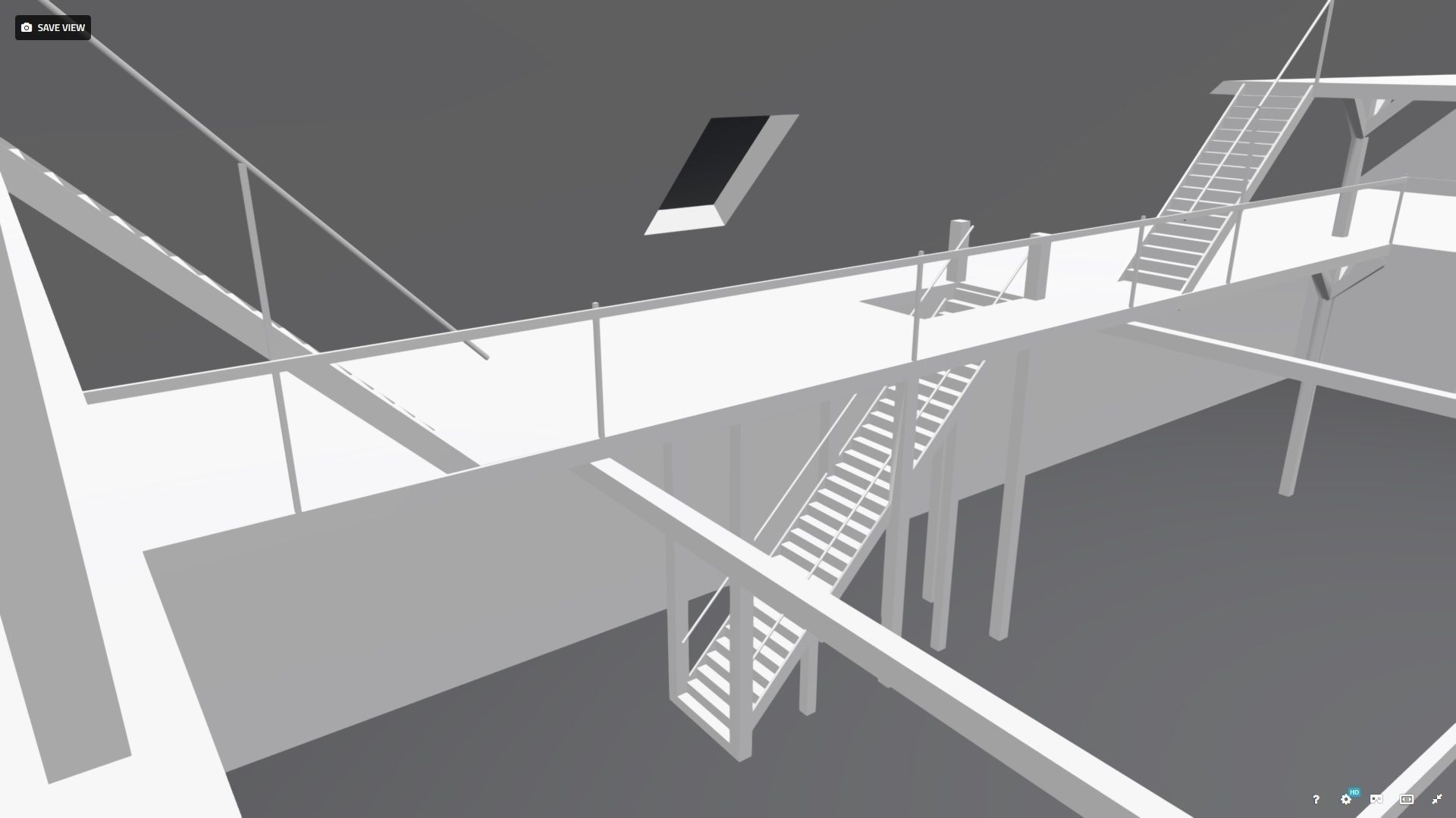 high detailed 3 floor big large barn 3D model_2