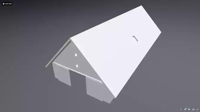 high detailed 3 floor big large barn 3D model