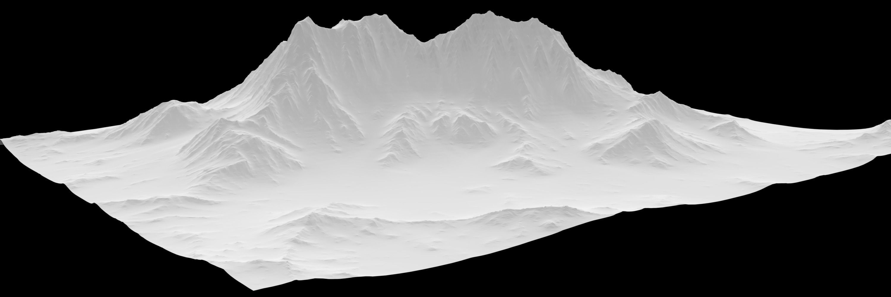 Sculpted Mountain VR ready Low-poly 3D model_8