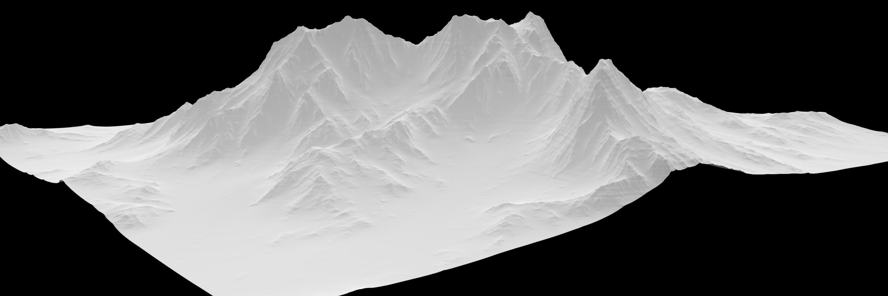 Sculpted Mountain VR ready Low-poly 3D model_2