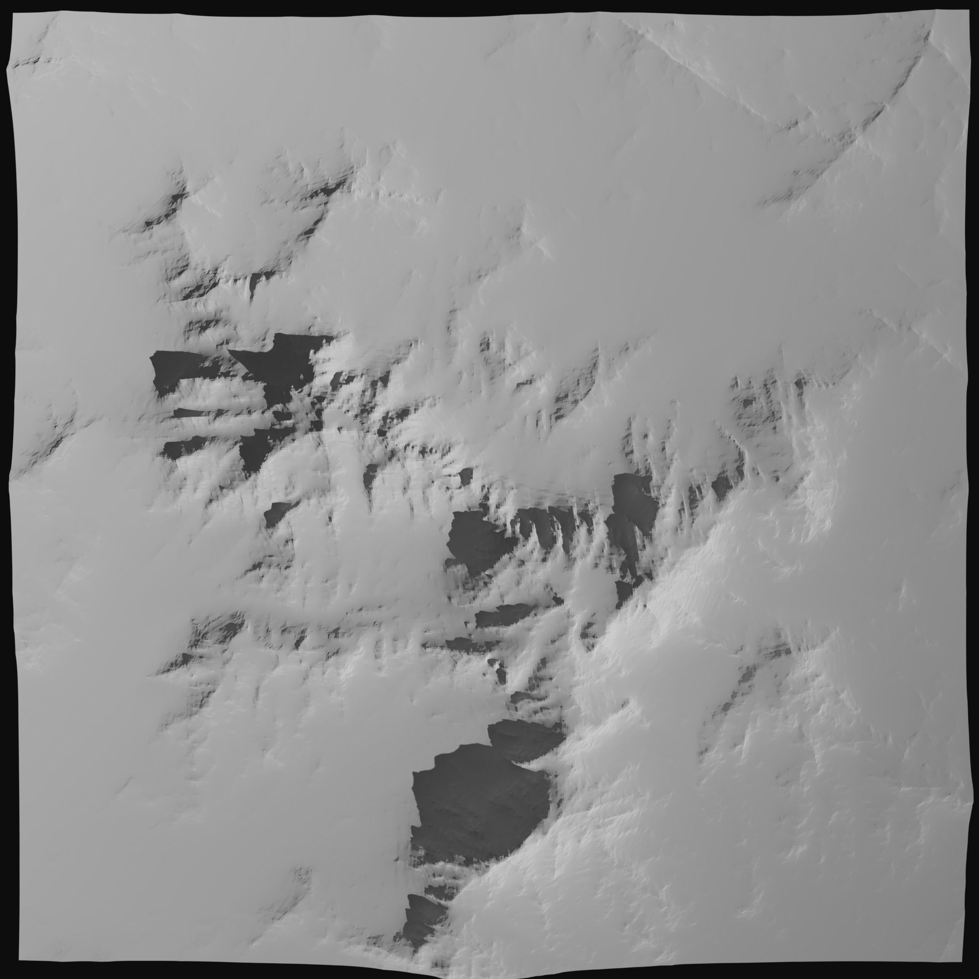 Sculpted Mountain VR ready Low-poly 3D model_9