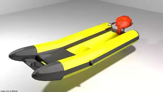 Inflatable motor boat - Type 2